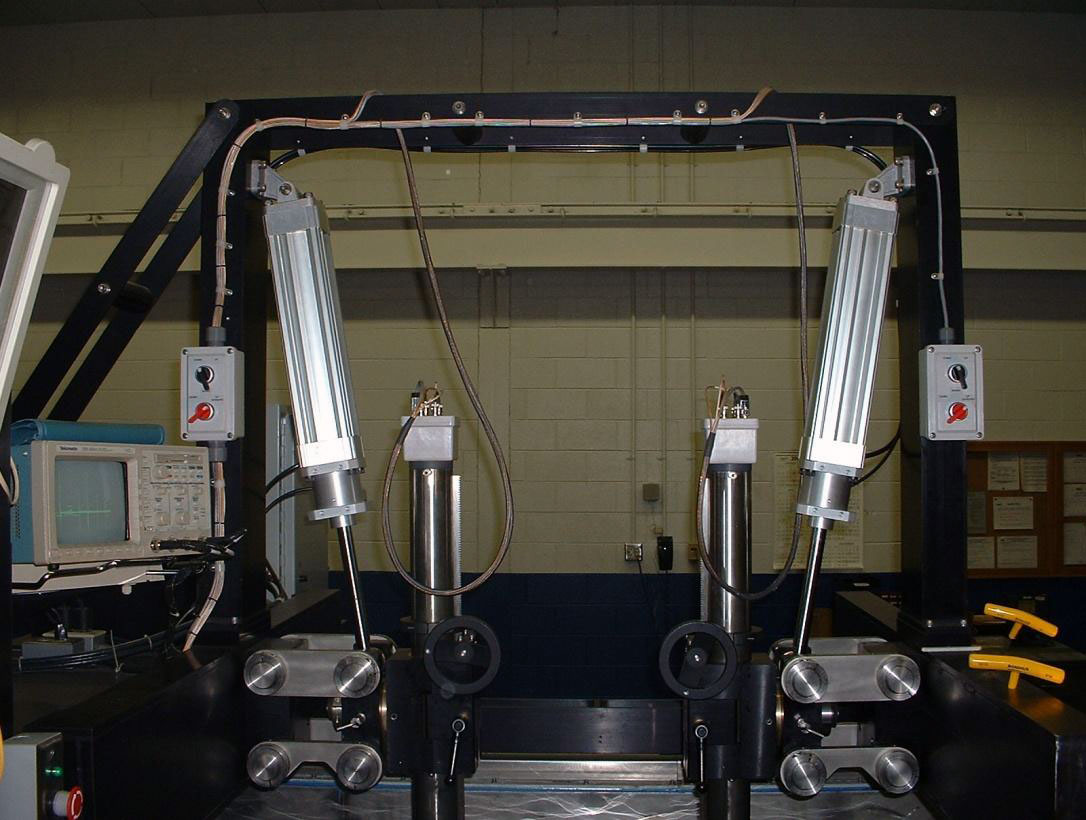 SDI-5270 bar inspection test frame with oscilloscope monitoring