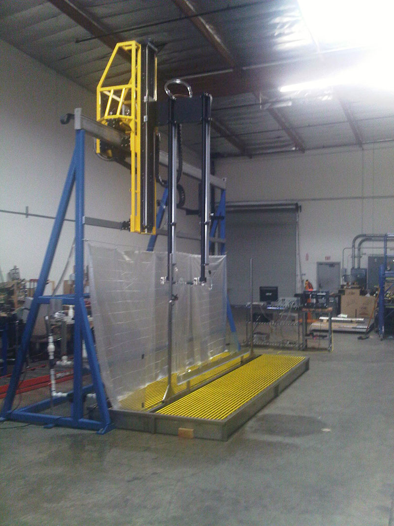 SDI-5530 vertical flat through-transmission inspection system