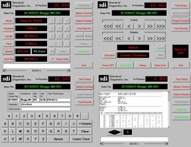SDI-5210 bar inspection system with data logging acquisition