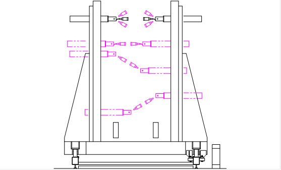 SDI-5720 vertical frame through-transmission ultrasonic system