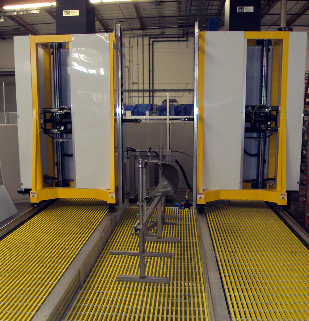 SDI-5750 independent tower through-transmission 3D scanning system